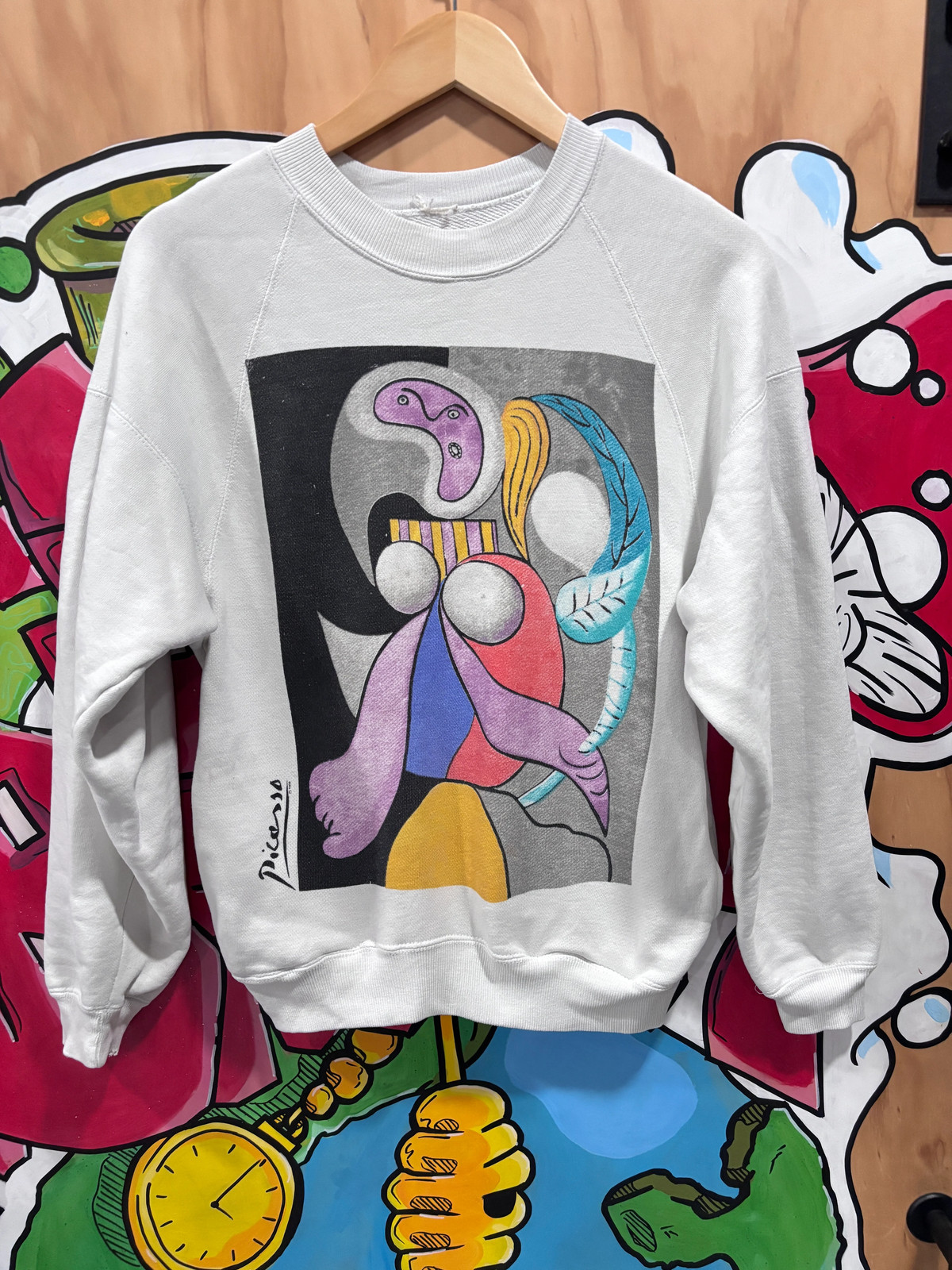 Vintage 90s Picasso Artwork Woman Sweatshirt