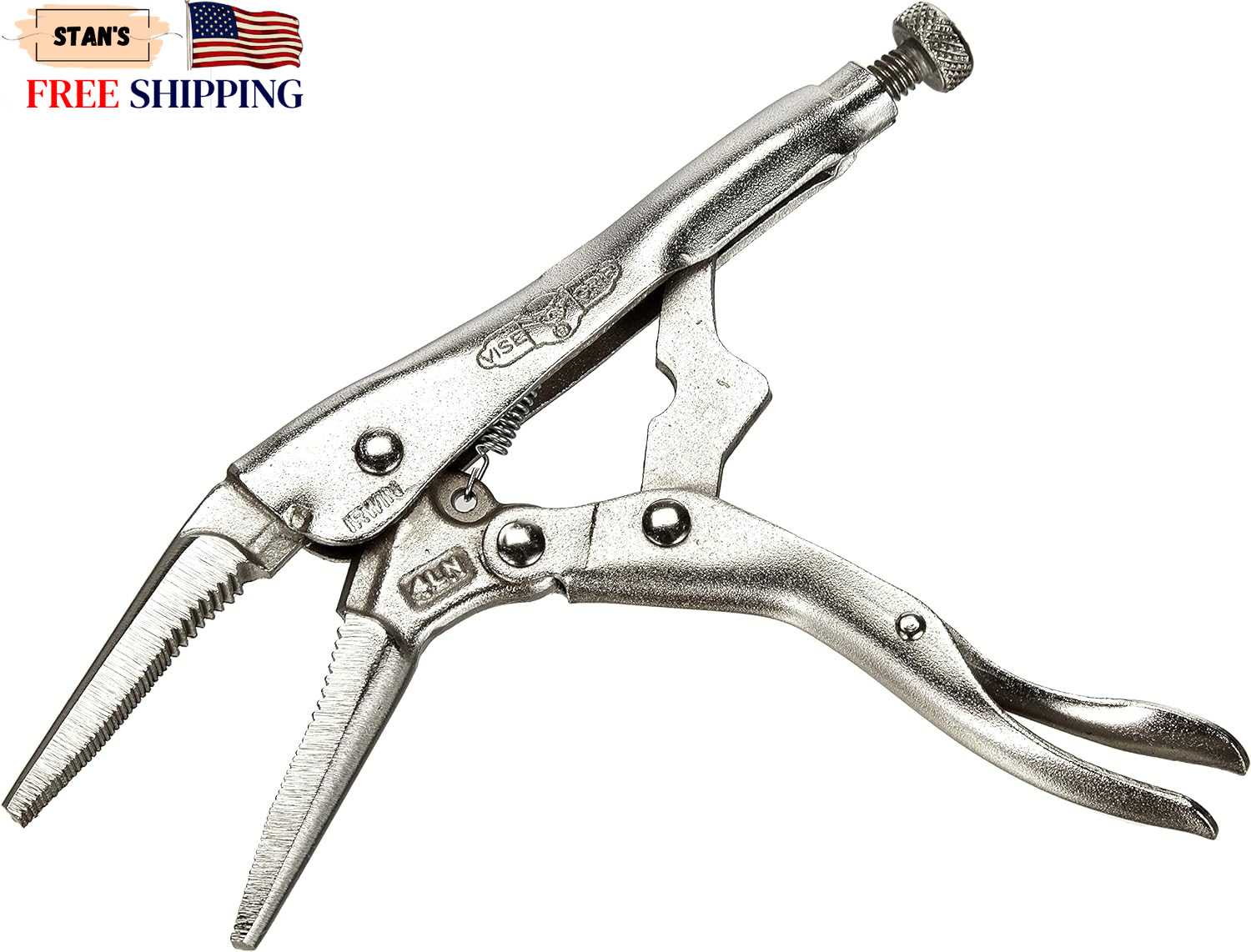 VISE-GRIP Original Locking Pliers Long Nose 4-Inch (1602L3) 100mm 