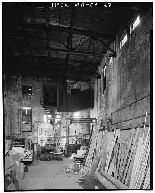 Waltham Massachusetts Boston Manufacturing Co Boiler House 1945 Interior