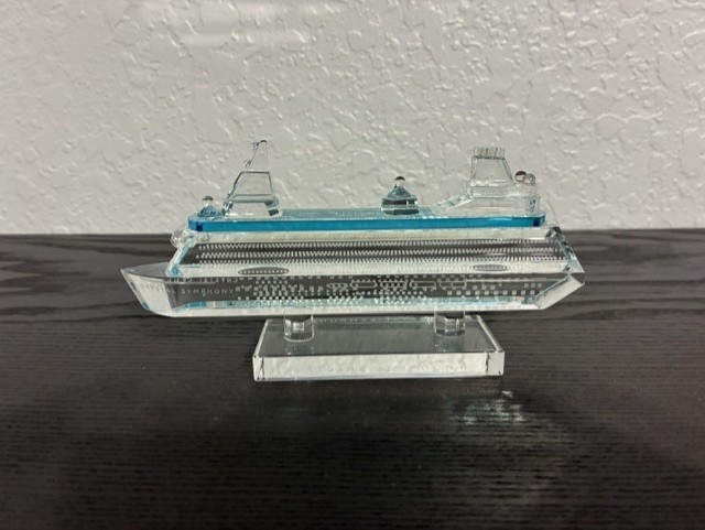 Crystal Serenity Glass Ship Model