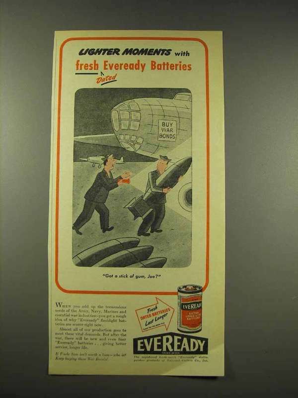 1944 Eveready Batteries Ad - Moments