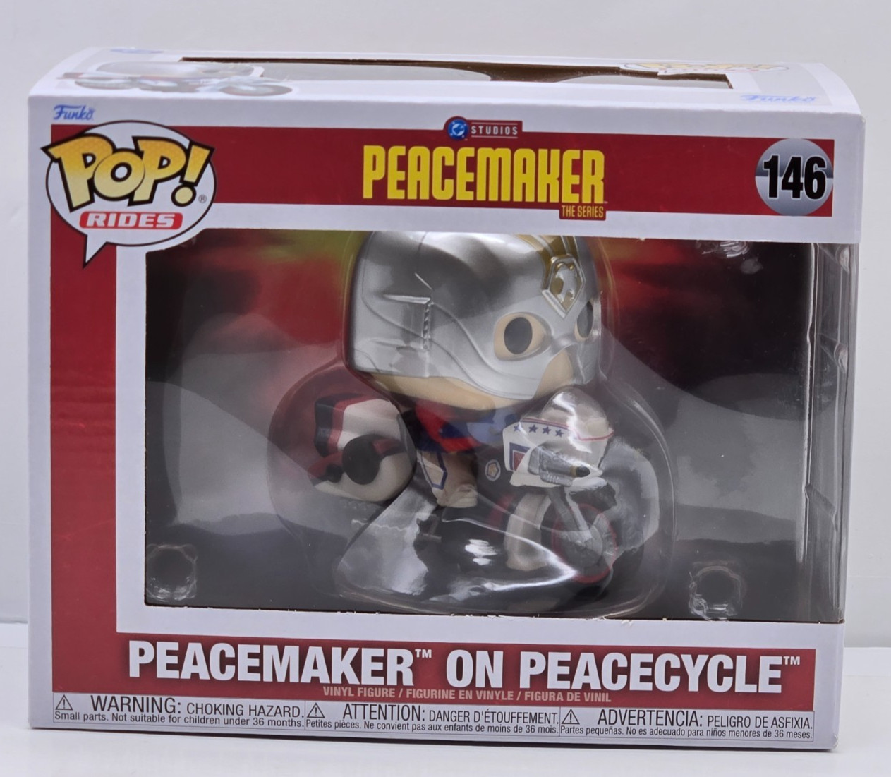 Funko POP Ride:  Peacemaker on Peacecycle DC  #146
