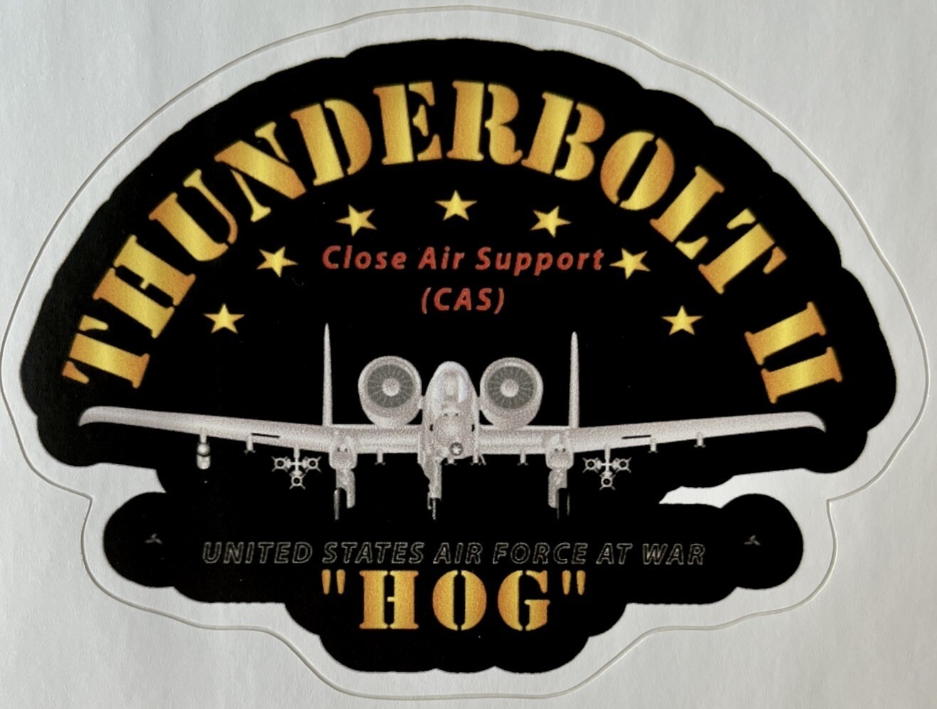 Vintage-style US Air Force Republic A-10 Thunderbolt II WARTHOG Decal  DEC-0199