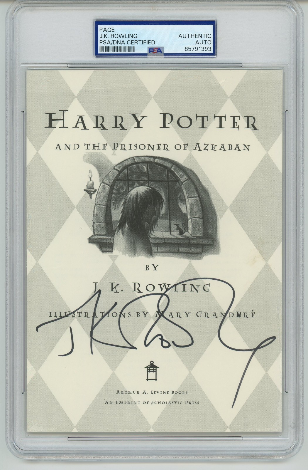 J.K. Rowling ~ Signed Harry Potter and the Prisoner of Azkaban 1st JK ~ PSA DNA J.K. Rowling ~ Signed Harry Potter and the Prisoner of Azkaban 1st JK ~ PSA DNA