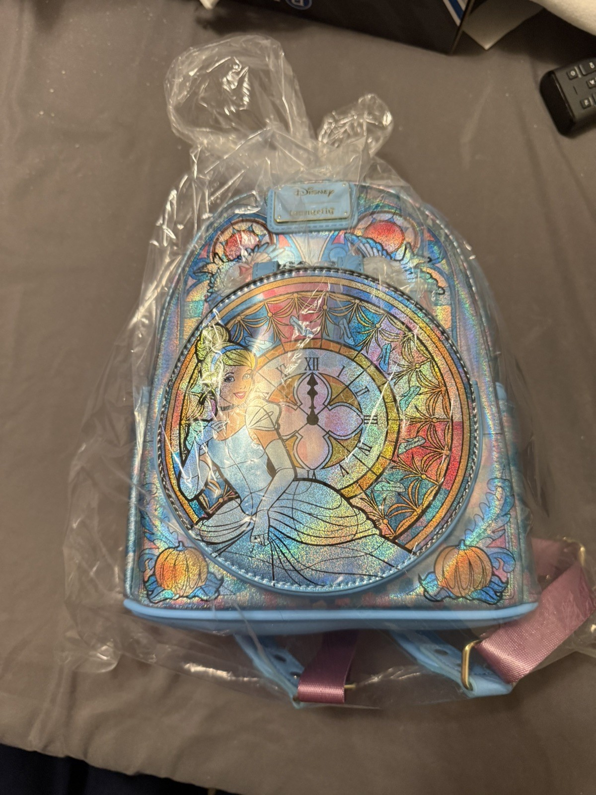 Loungefly Disney Princess Cinderella Stained Glass Mini Backpack NWT