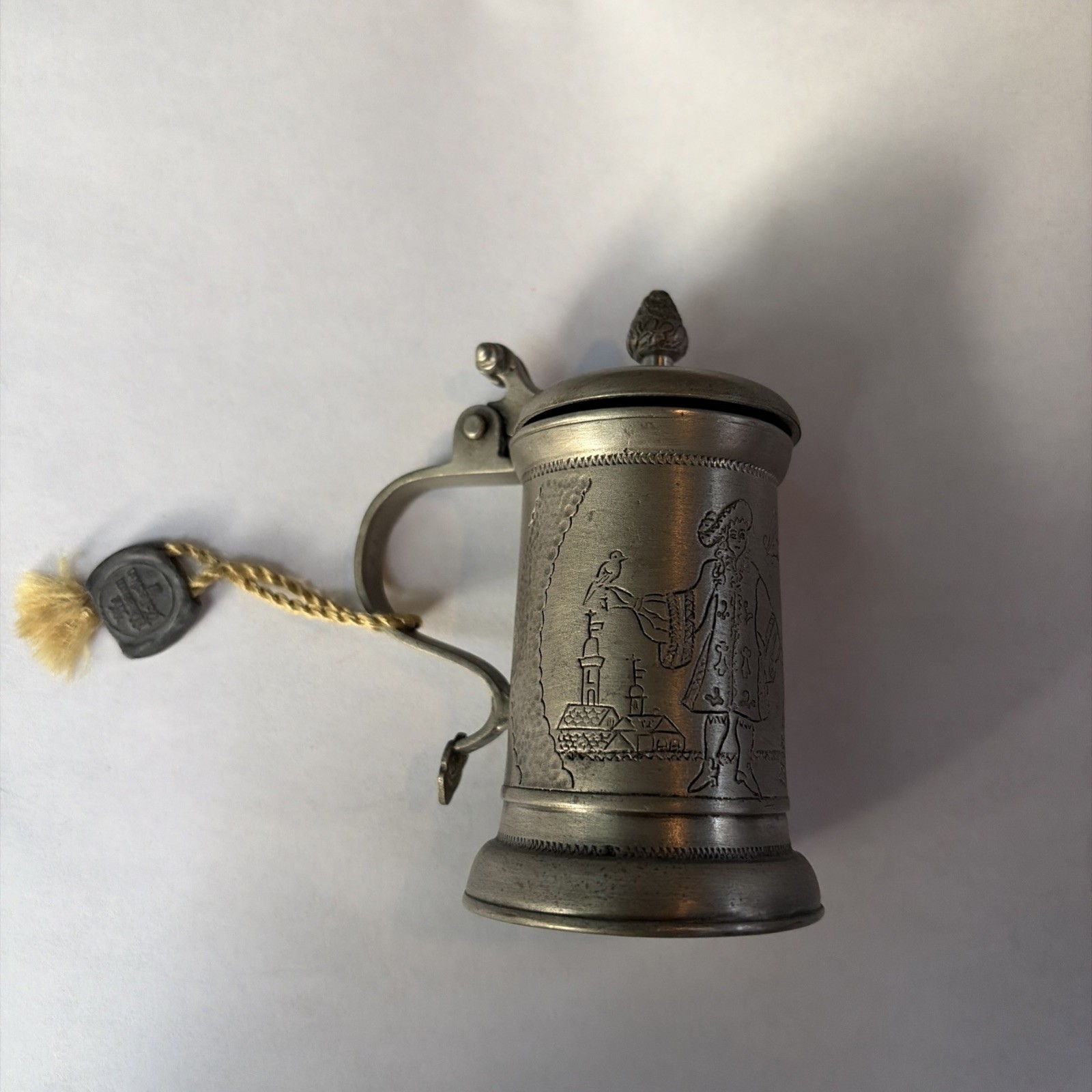Extremely Rare 95% Pewter Zinn Italian Tankard Trinket Museum Grade Goebel USA Extremely Rare 95% Pewter Zinn Italian Tankard Trinket Museum Grade Goebel USA
