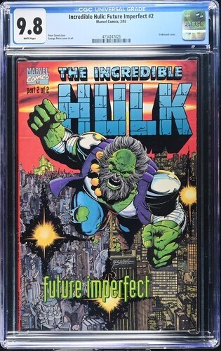CGC 9.8 INCREDIBLE HULK: FUTURE IMPERFECT #2 .. GEORGE PEREZ COVER & ART .. 1993
