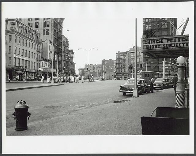 Photo:[Street view in Chatham Square, Chinatown]