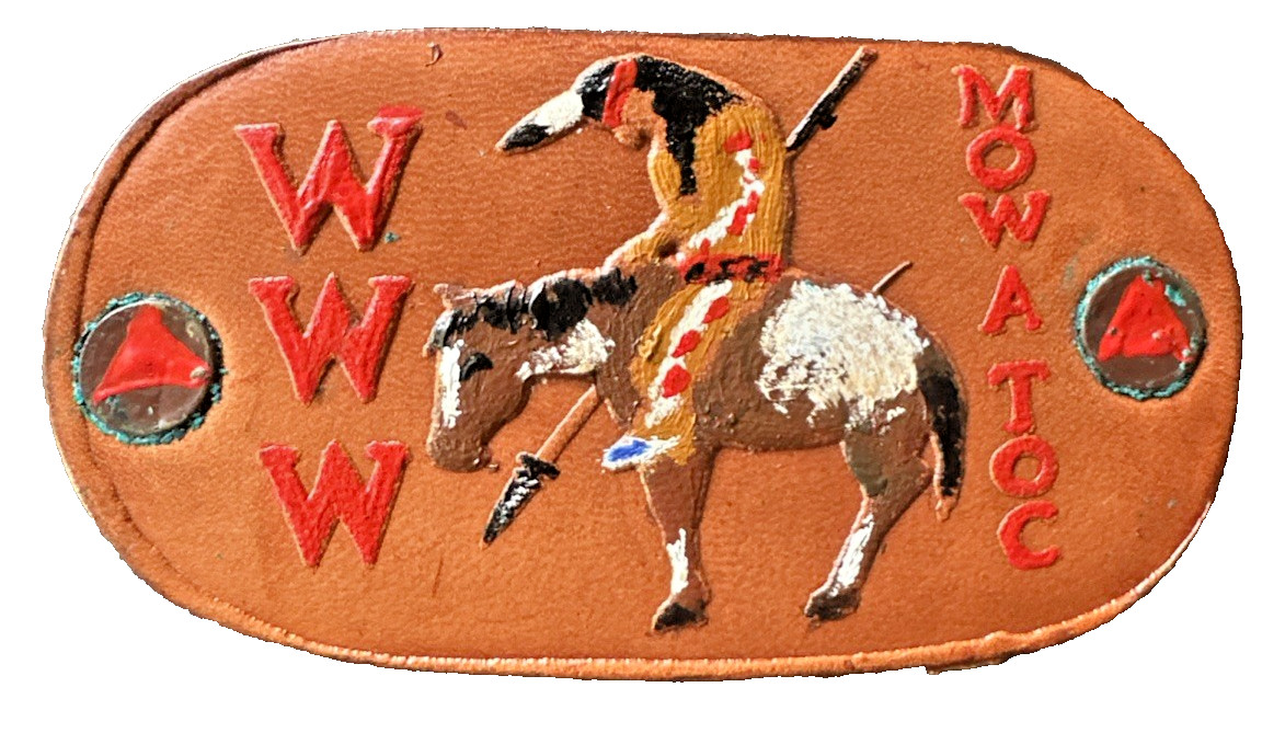 RARE 1960\'s BSA Mow-A-Toc Lodge 262 L2 Vigil Leather Slide Brown Horse Blue Shoe