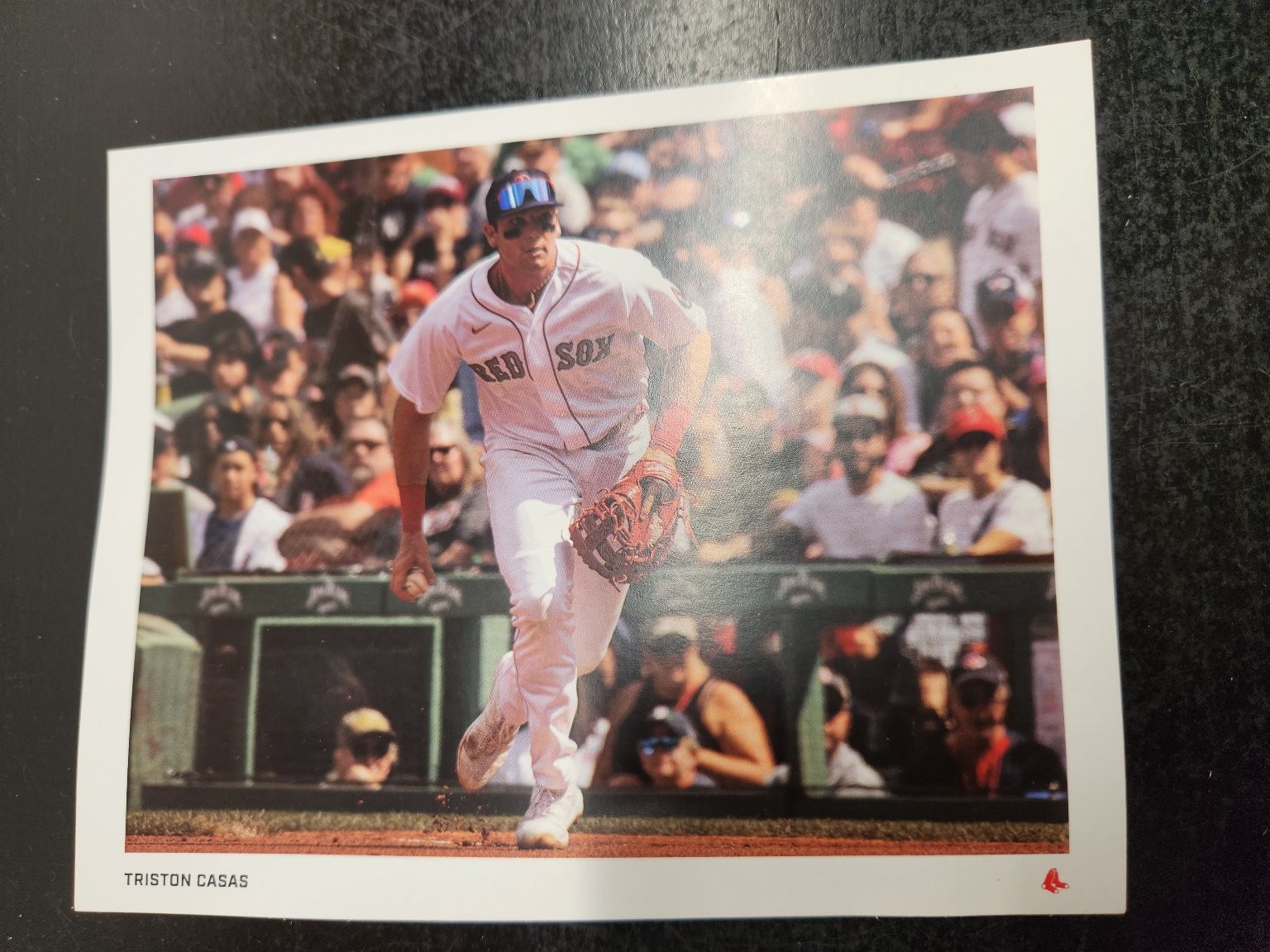Triston Casas Boston Red Sox MLB Baseball Photo Card Collectible Triston Casas Boston Red Sox MLB Baseball Photo Card Collectible