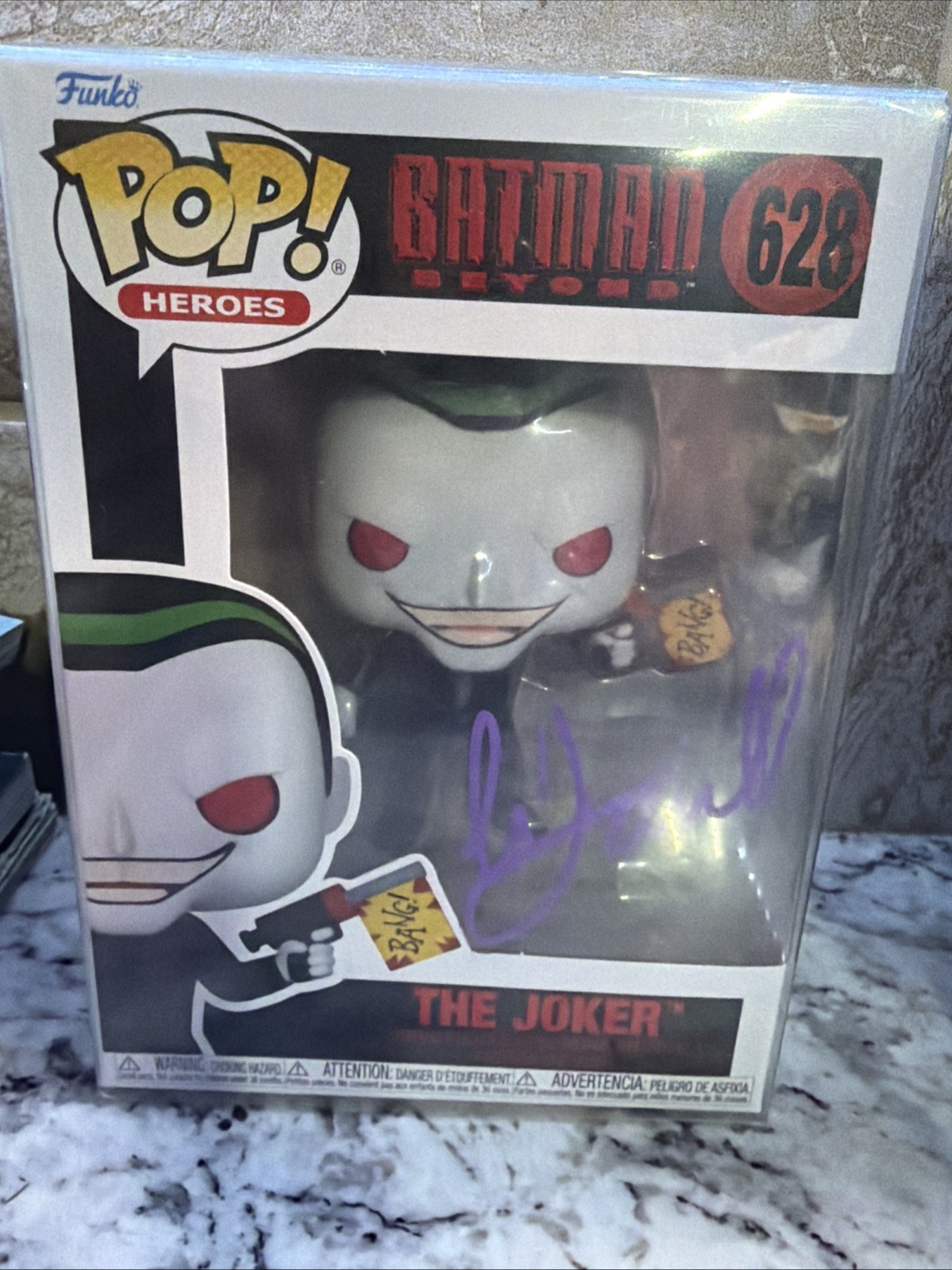 MARK HAMILL Hand SIGNED BATMAN BEYOND THE JOKER FUNKO POP #628 - With COA