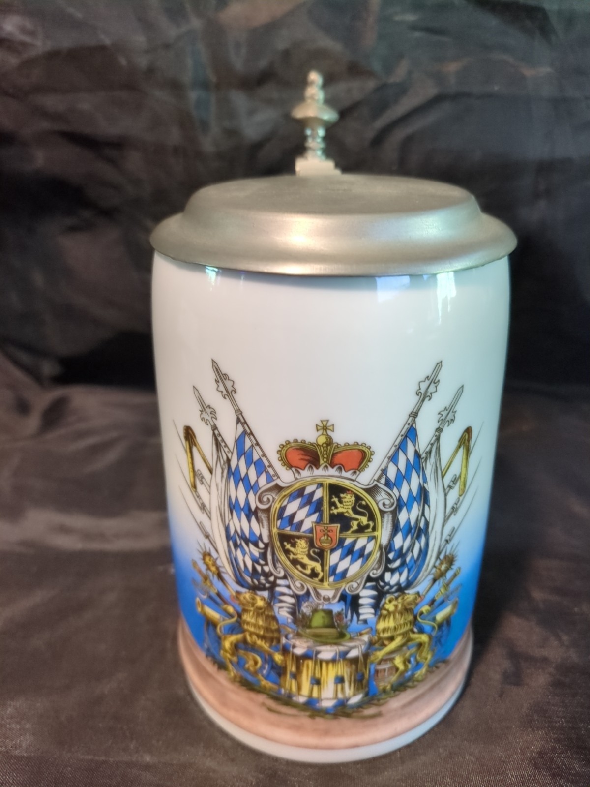 Vintage Seltmann Weiden Bavaria West Germany Beer Stein Pewter Lid c1970-1985