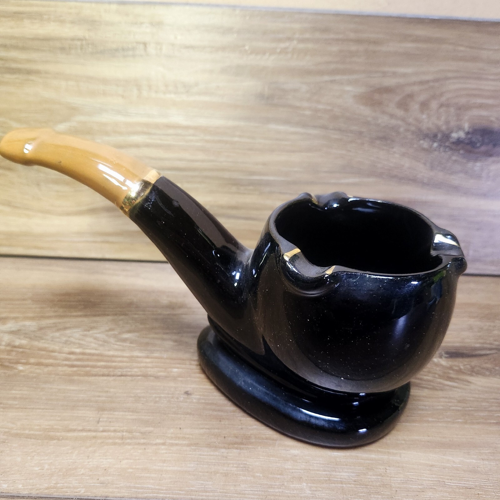 Vintage Napco Ceramic pipe shaped ashtray Japan 