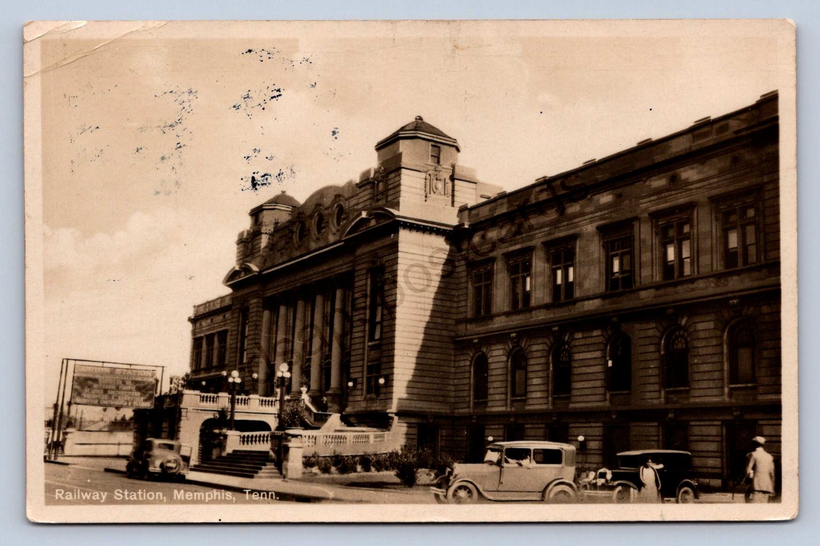 K10/ Memphis Tennessee Postcard RPPC c1932 Railroad Station Depot 366 K10/ Memphis Tennessee Postcard RPPC c1932 Railroad Station Depot 366