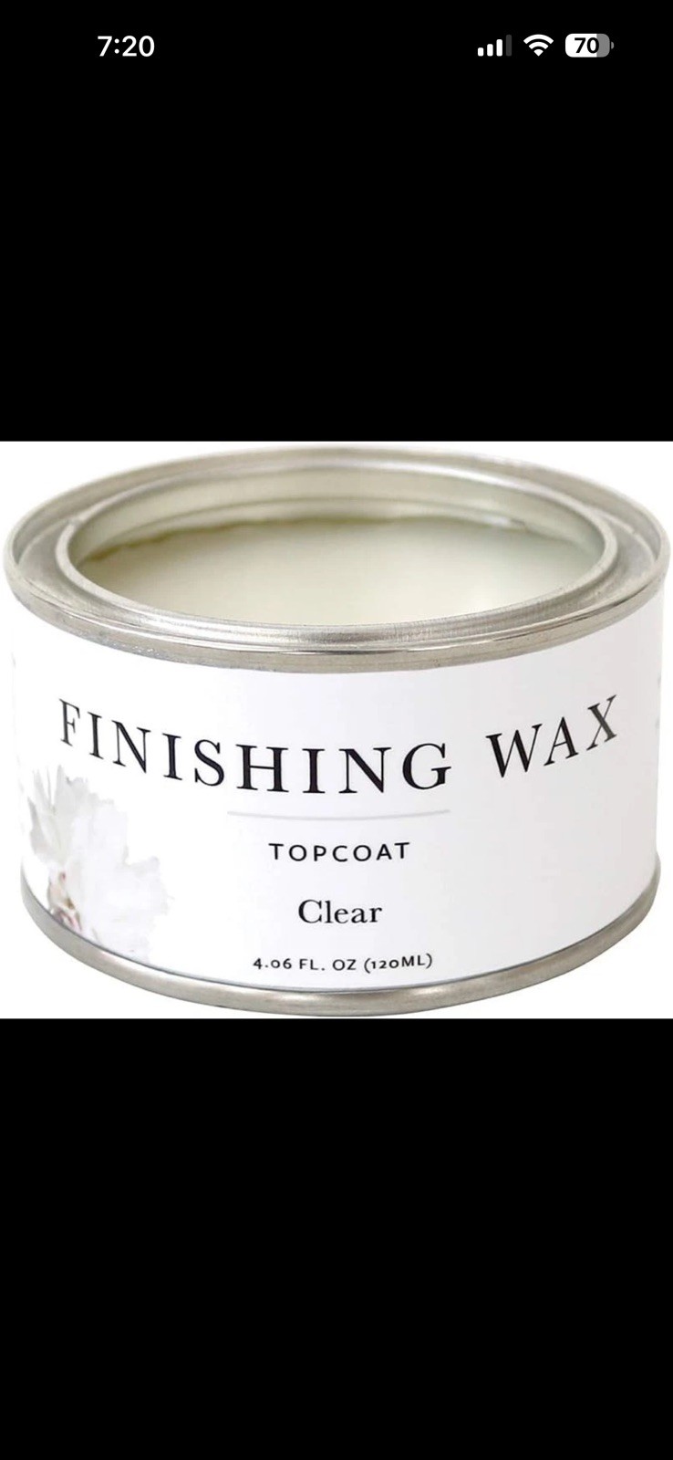 Jolie Finishing Wax - Protective topcoat Paint 4.06 Fl Oz (Pack of 1), Clear 