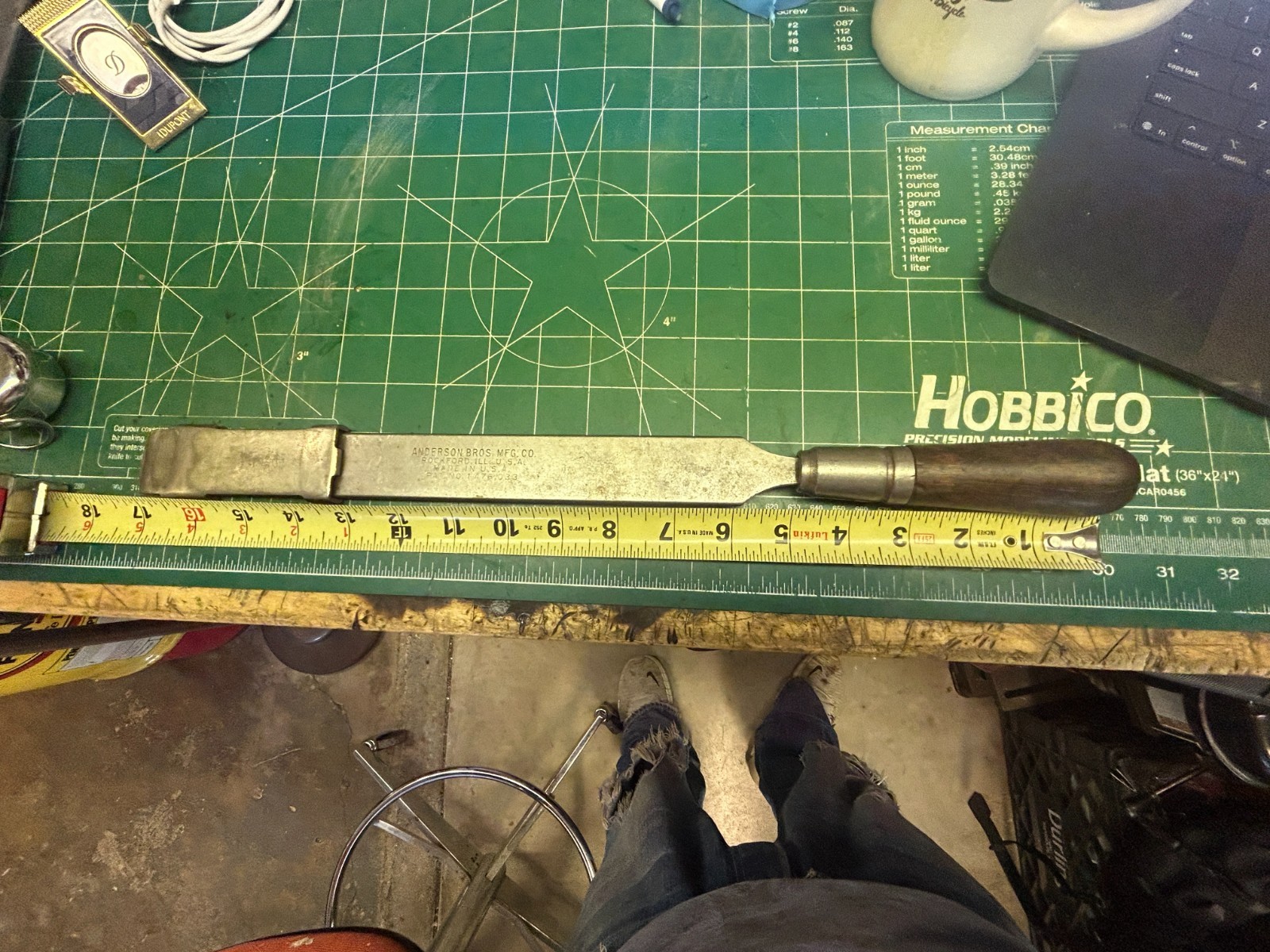 MACHINIST AHmGdbX LATHE MILL Machinist Anderson Brothers Tool Maker Scraper 2