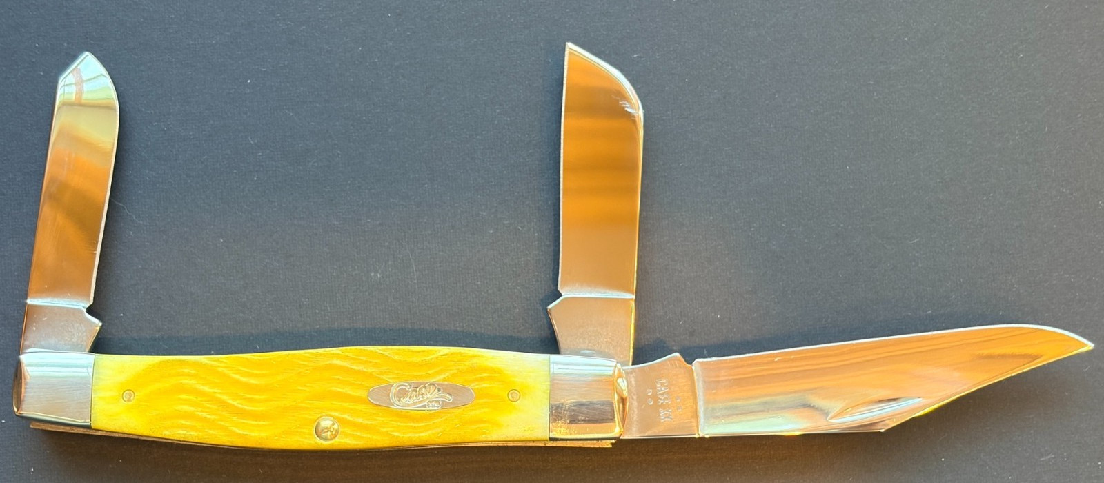 Case XX Pocketknife Yellow Bone Platts Jig Lg Stockman 6375 SS (NIB)