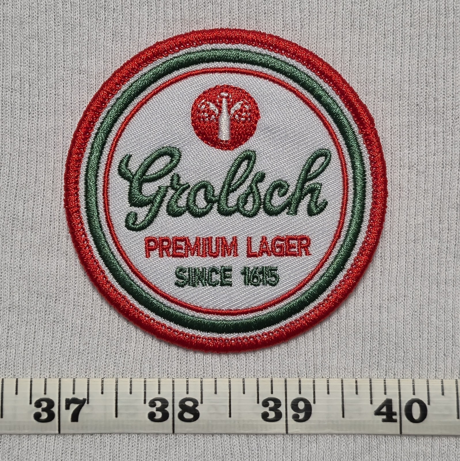 Beer Advertising Patch: Grolsch Premium Lager