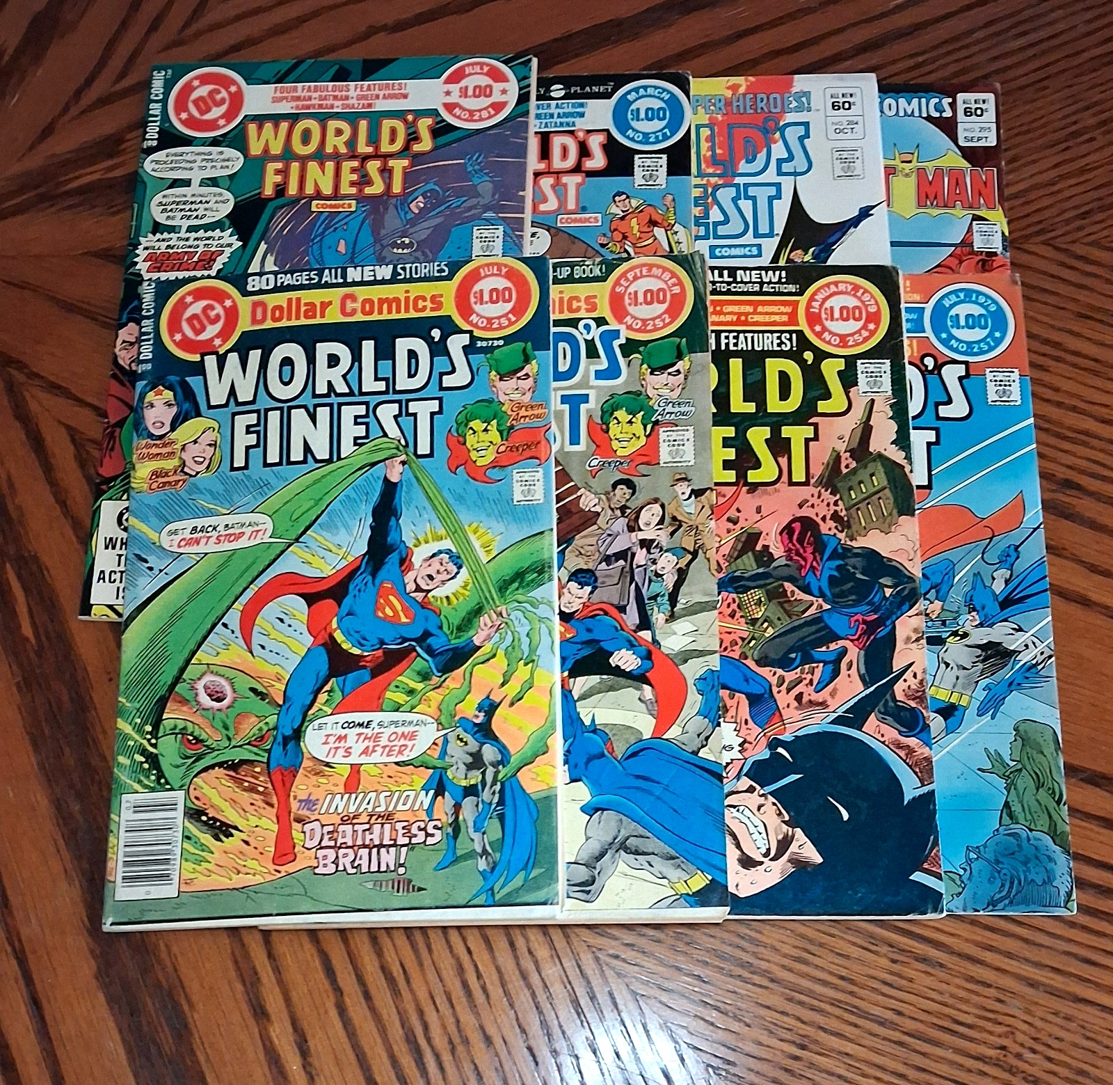 World\'s Finest Comics Reader Lot 251 252 254 257 277 281 284 295.