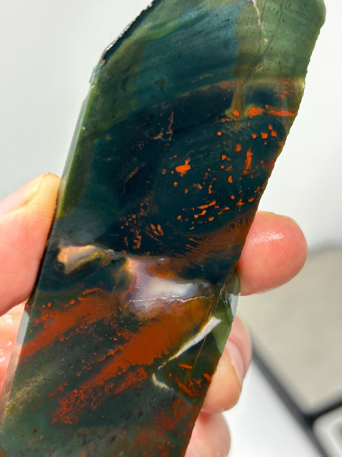 Thin Bloodstone Jasper slab Cabbing Lapidary Collecting Combo Ship Avail