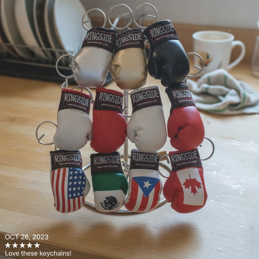 Ringside Mini Boxing Glove Keyring - A Stylish Nod to the Boxing World