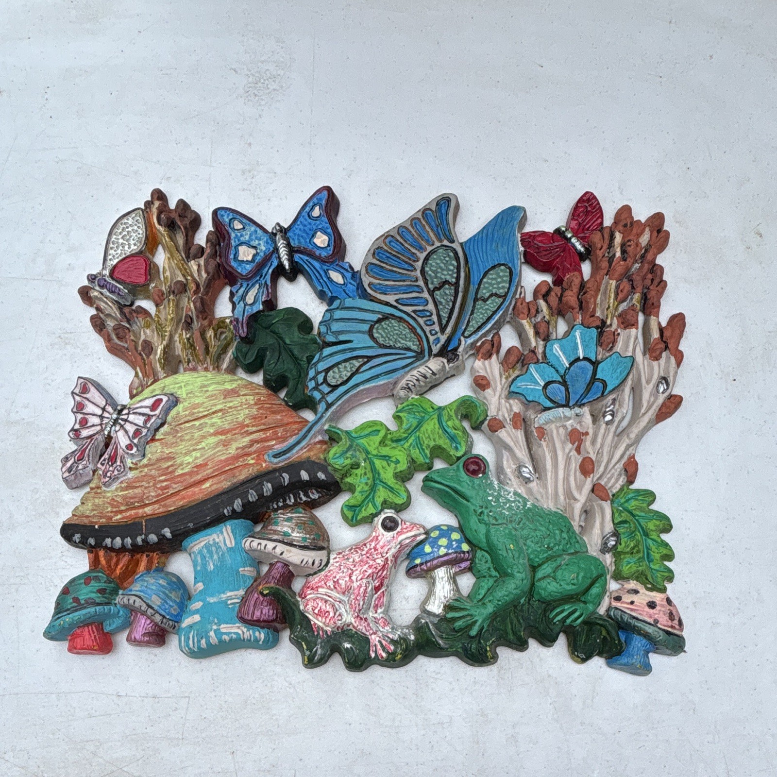 vintage 1970s Homco plastic wall plaque Art Good Condition
