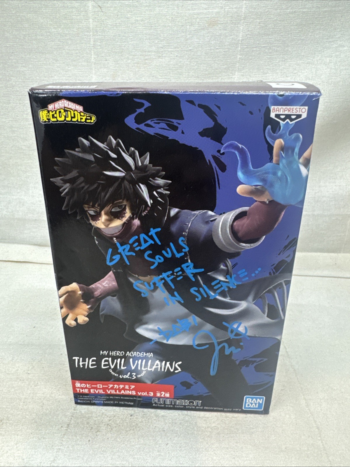 My Hero Academia Dabi Autographed Figure THE EVIL VILLAINS vol.3 Banpresto Dabi