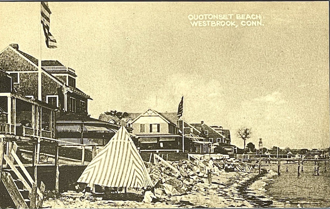 Westbrook Connecticut Quotonset Beach Vintage Postcard Early 1900s