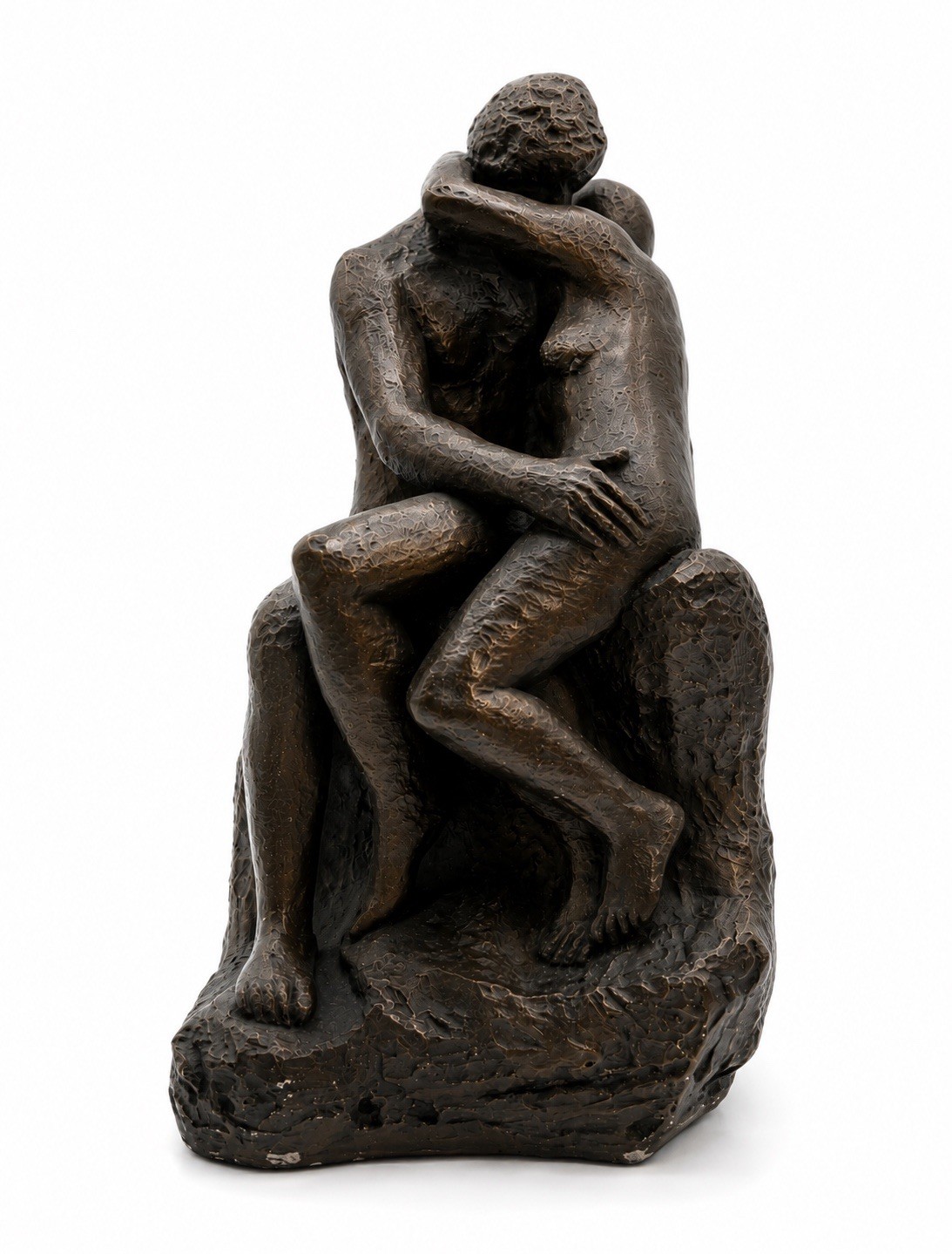 Austin Productions Nude Lovers Embrace Sculpture 10” Heavy Modernist Art Vintage