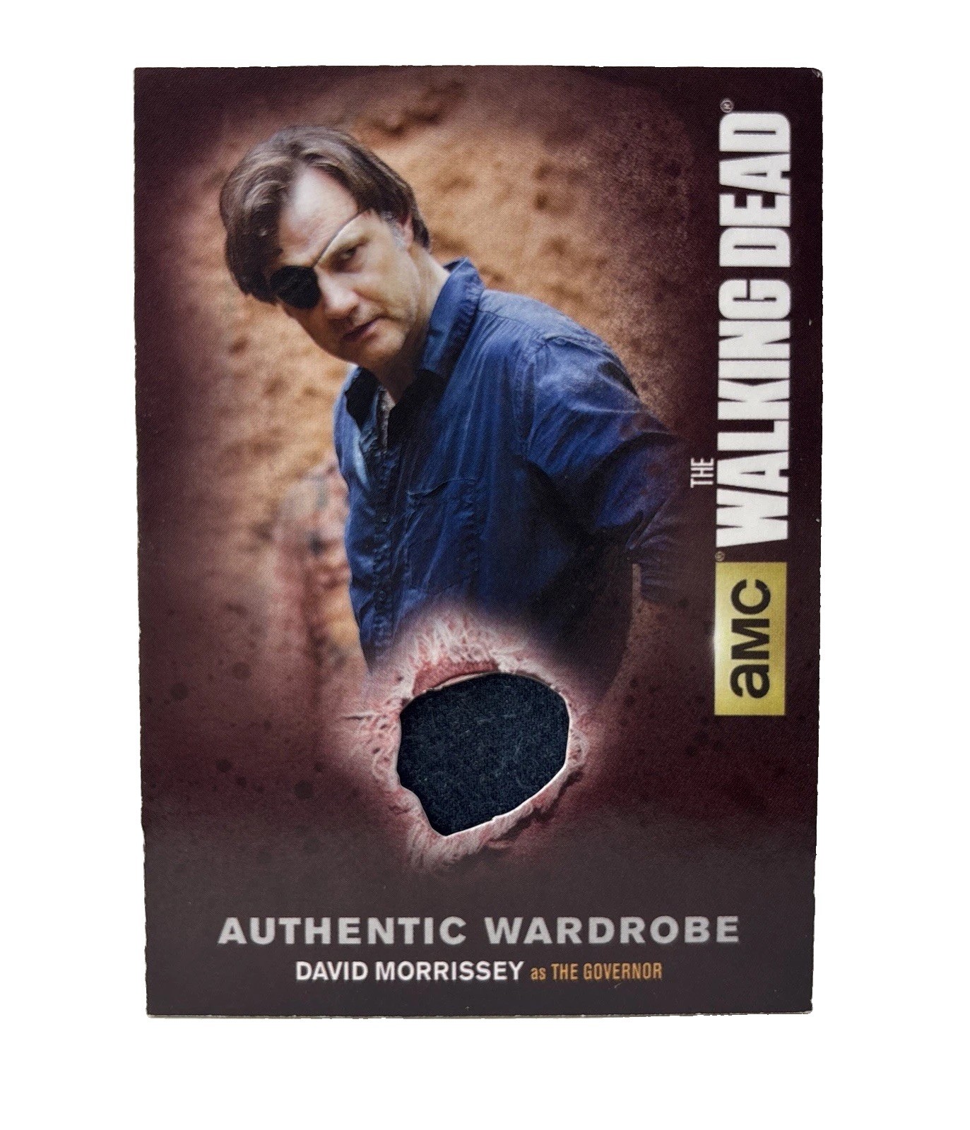 Walking Dead Authentic Wardrobe Card - The Governor - David Morrissey AMC M01