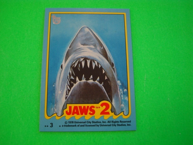 2013 TOPPS 75TH ANNIVERSARY POP CULTURE 1978 “JAWS 2” BASE CARD #70 NEW