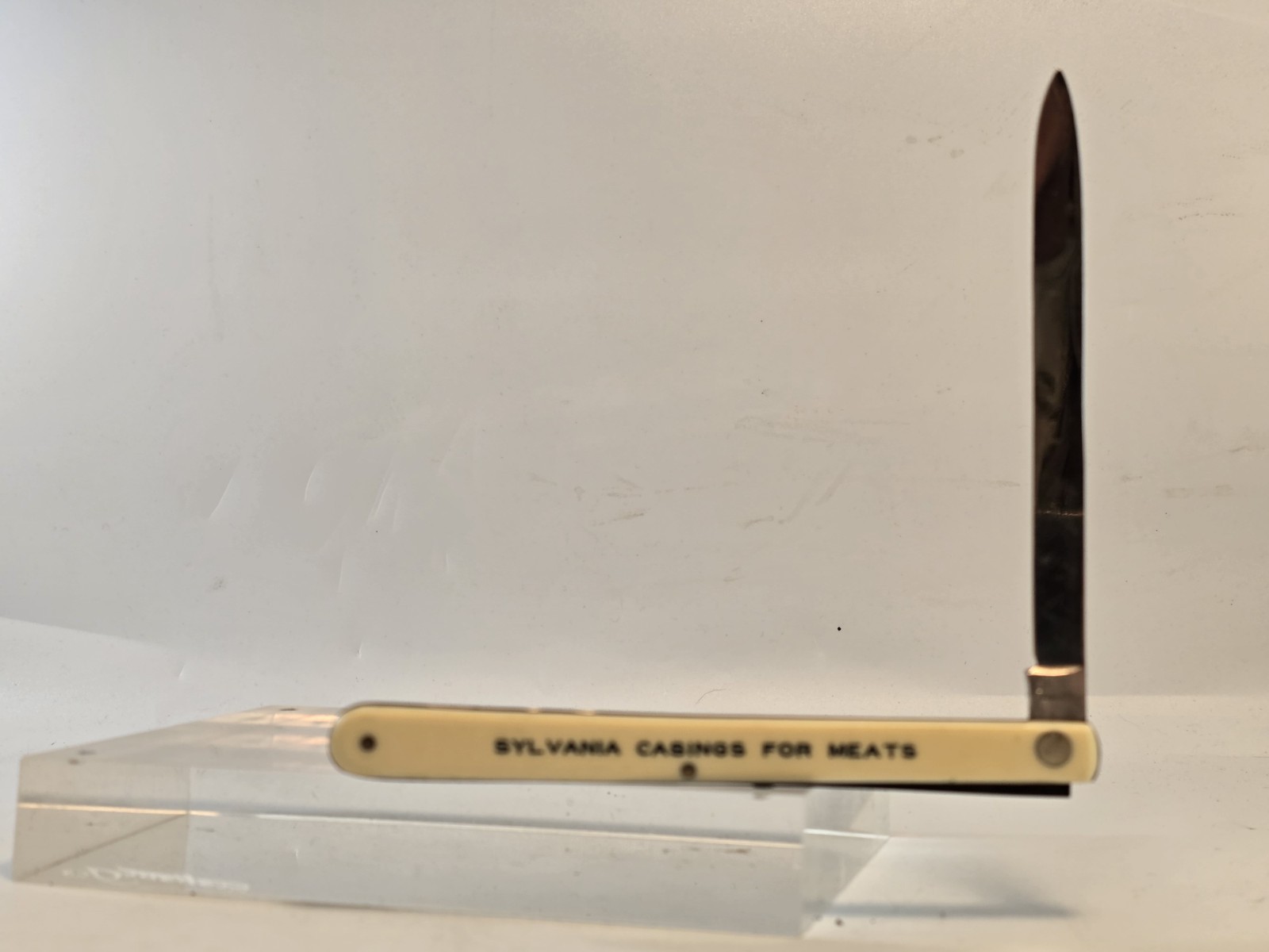 Gerson Co. Boston 26 Germany Long Blade Vintage Pocketknife Sylvania Meat Casing Gerson Co. Boston 26 Germany Long Blade Vintage Pocketknife Sylvania Meat Casing