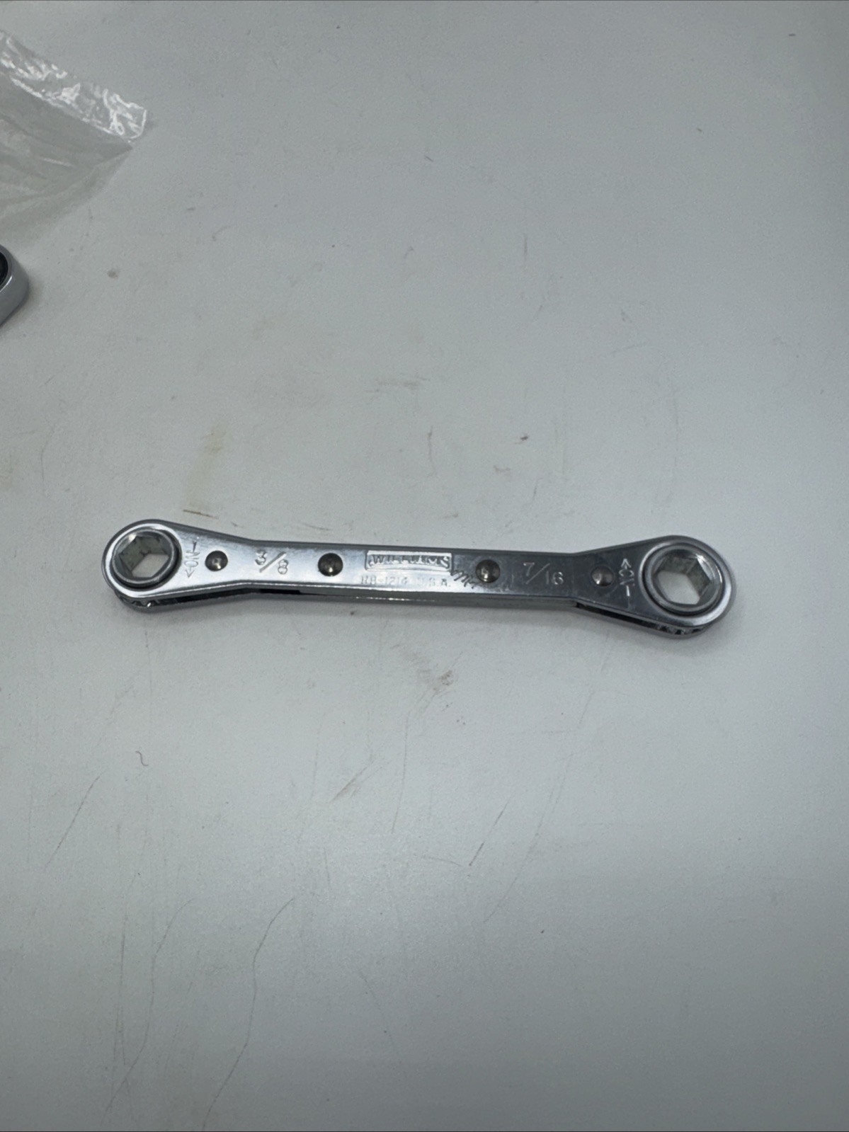 Williams 3/8 x 7/16 Ratcheting Box Wrench RB-1214 6-Point Made in USA