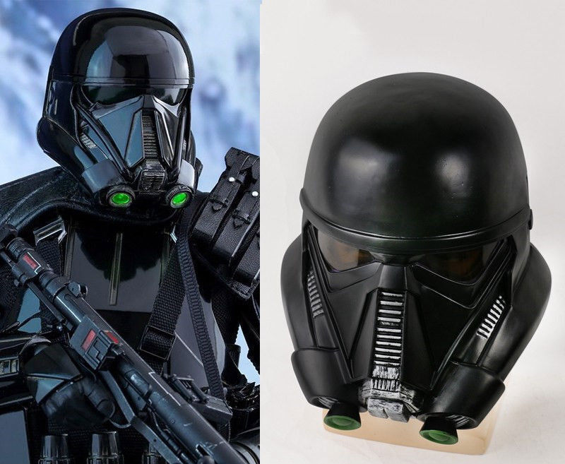 1:1 Rogue One: A Star Wars Full Face Helmet Cos Death Trooper Black Mask Props