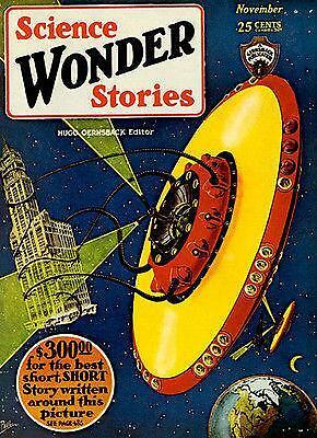 Wonder Science Stories - November 1929 - Magazine Cover Magnet