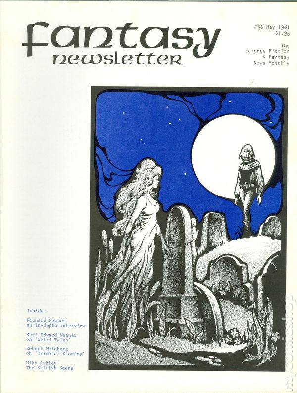Fantasy Newsletter fanzine #36 FN 6.0 1981 Stock Image
