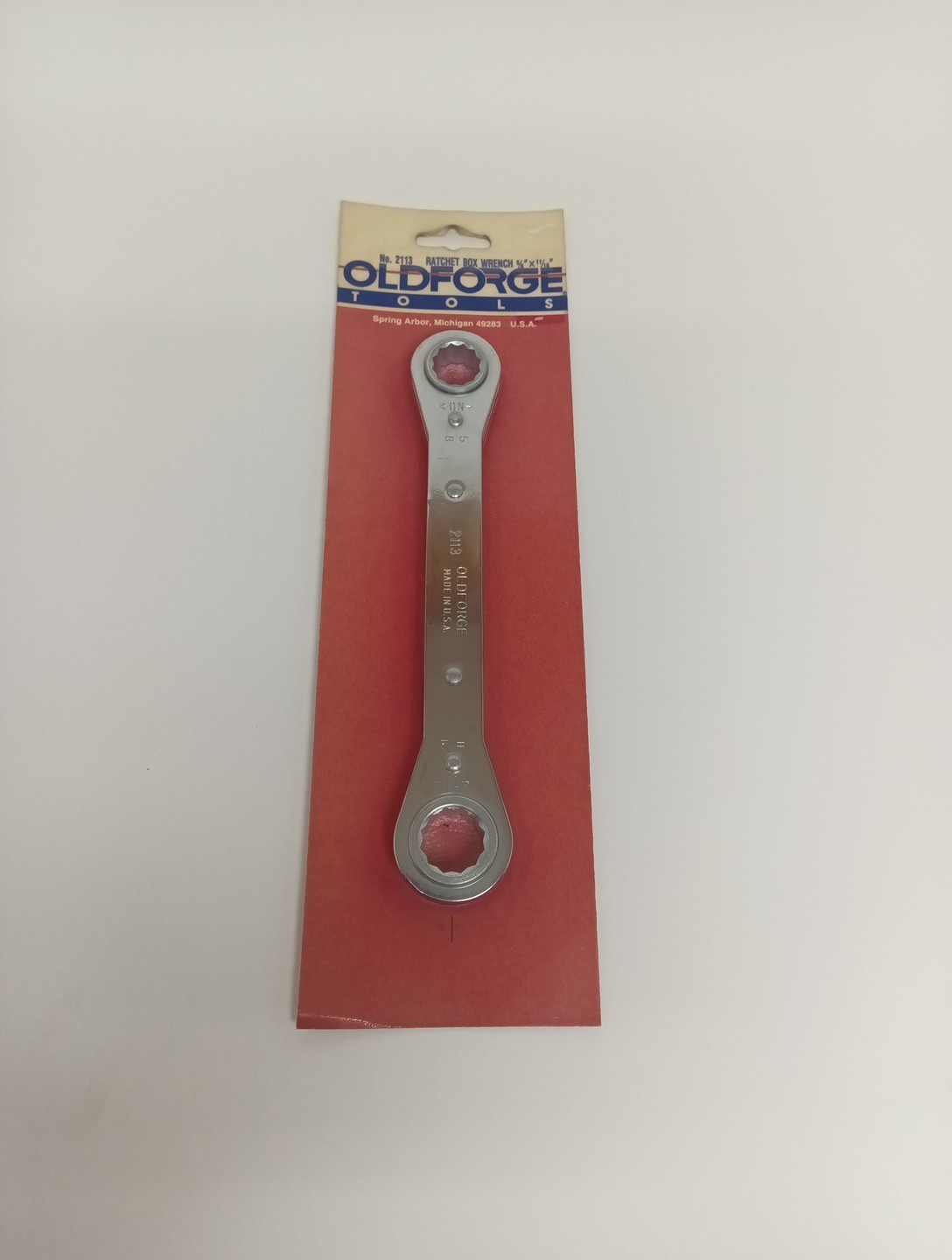 NOS Old Forge Tools Ratchet Box Wrench 5/8\