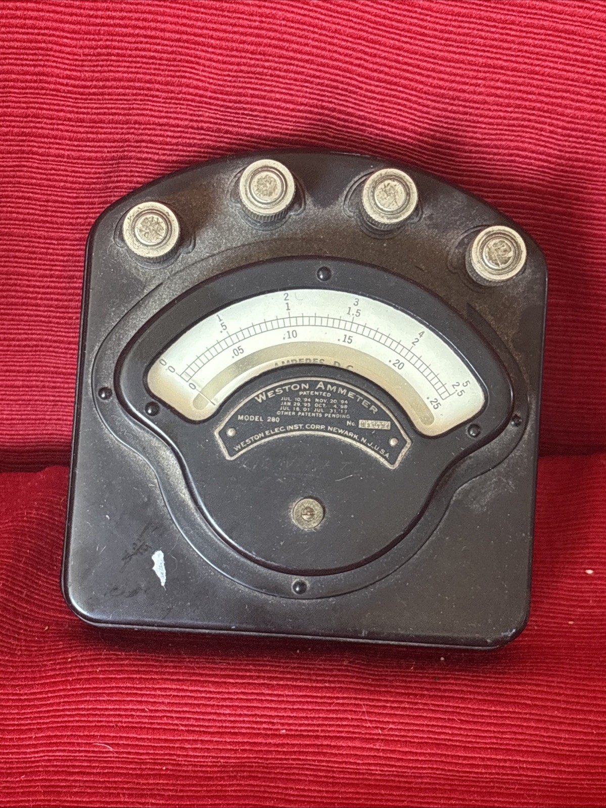 Weston Volt Ammeter 1917 1894 Early 1900s 1800s Train Transportation Antique Vgd Weston Volt Ammeter 1917 1894 Early 1900s 1800s Train Transportation Antique Vgd