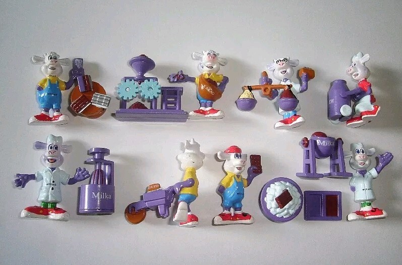 MILKA COWS CHOCO FACTORY FIGURINES SET - FIGURES COLLECTIBLES MINIATURES