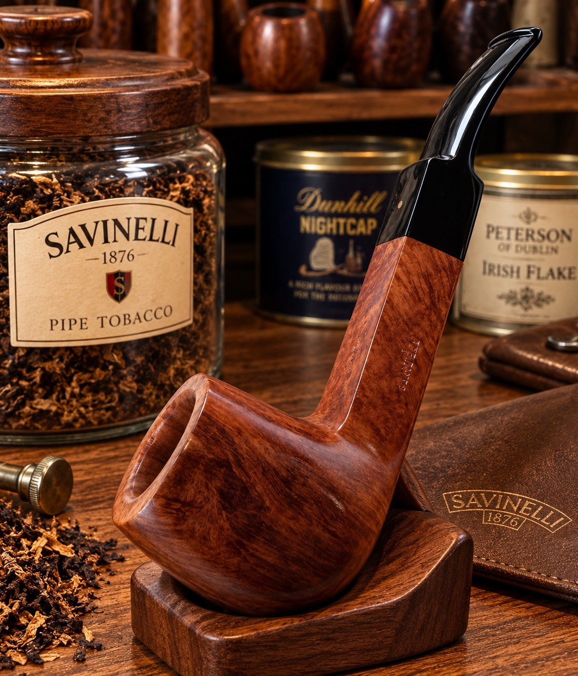 Rare Vintage NOS Savinelli Punto Oro #513 KS Briar Pipe Made in Italy 1998