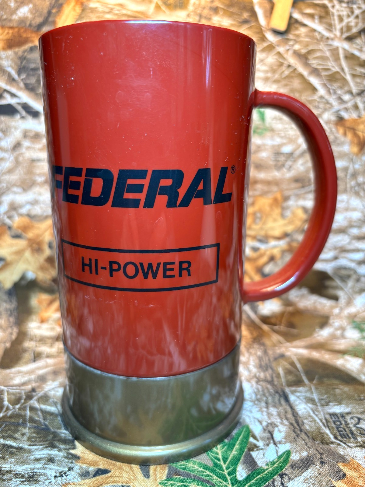 Vtg Federal HI-POWER Shot Gun Shell Mug Big Shot