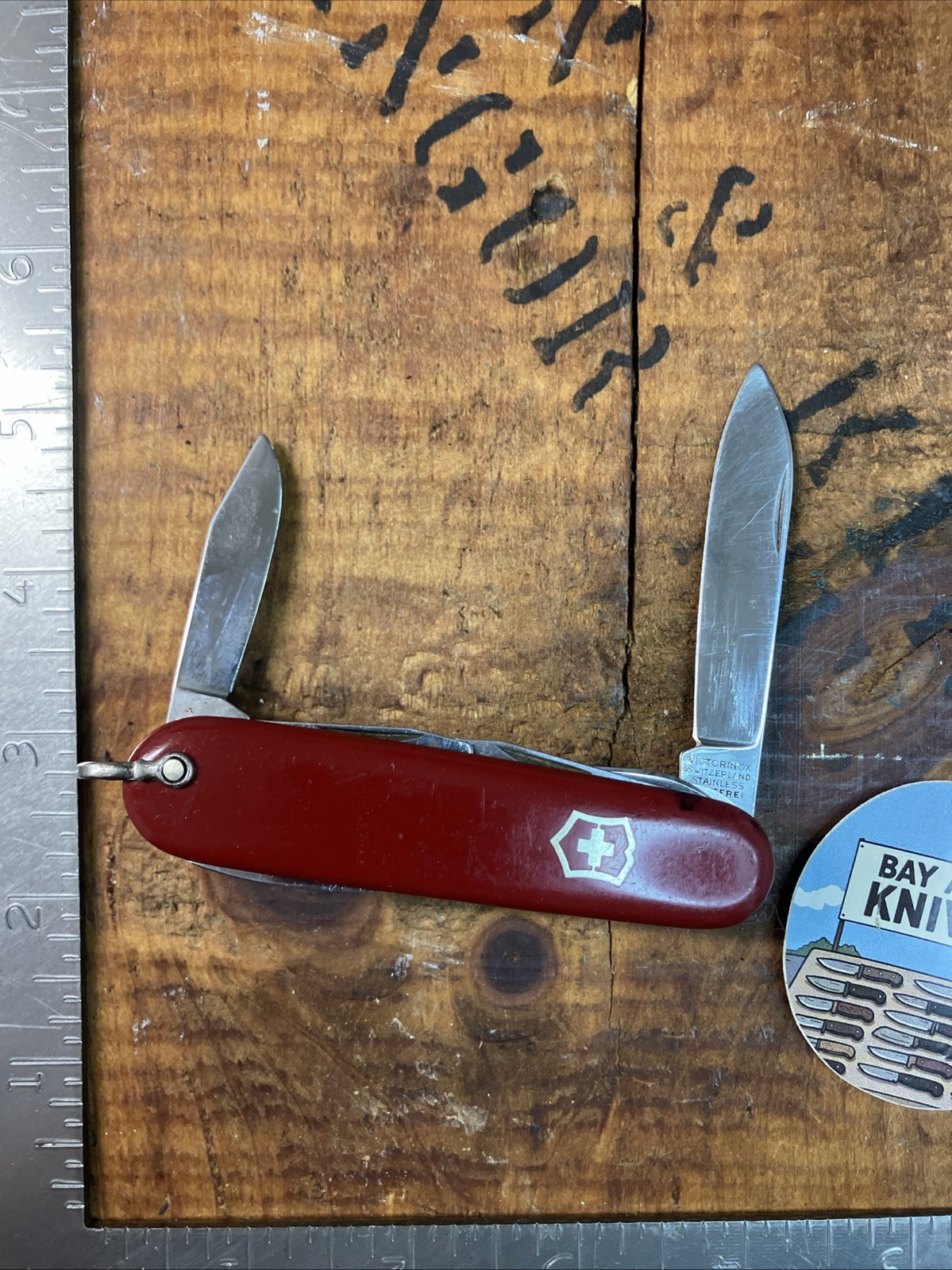1968-1971 Victorinox Master Craftsman 91mm Swiss Army Knife Bail Clip Point NICE
