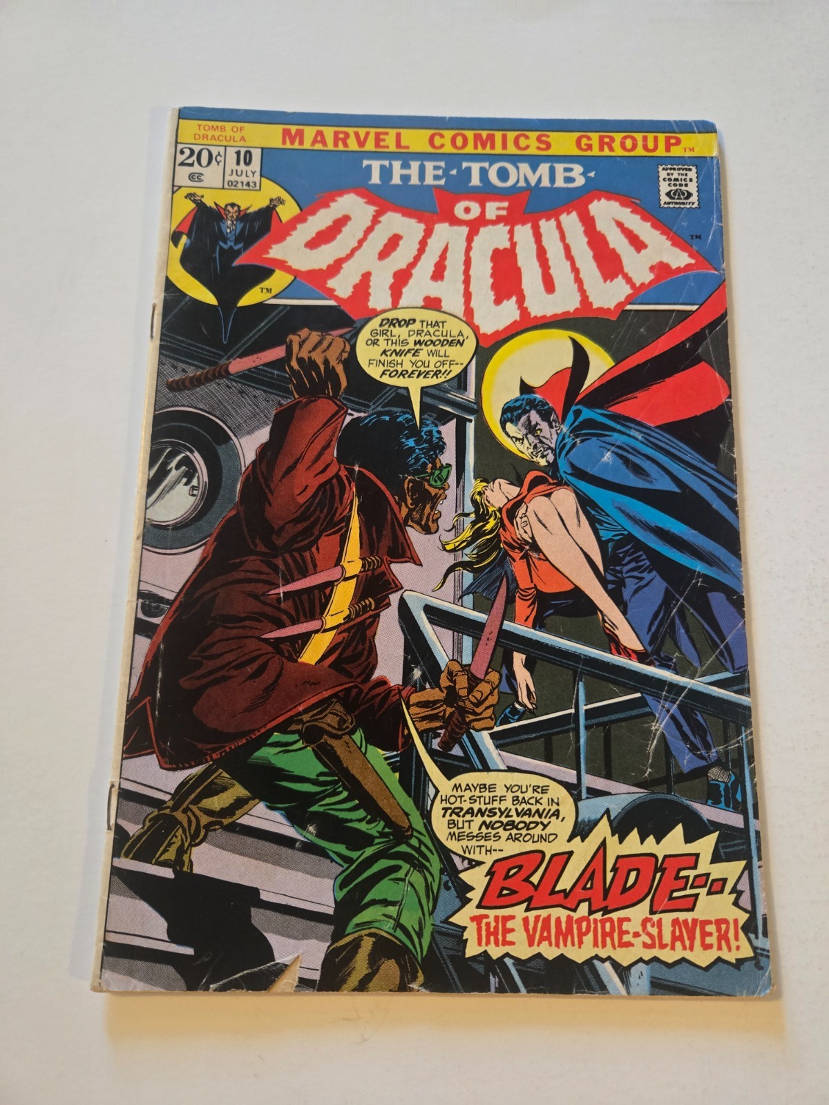 TOMB of DRACULA #10, 1st app. BLADE the VAMPIRE SLAYER, Marvel Comics July 1973 TOMB of DRACULA #10, 1st app. BLADE the VAMPIRE SLAYER, Marvel Comics July 1973