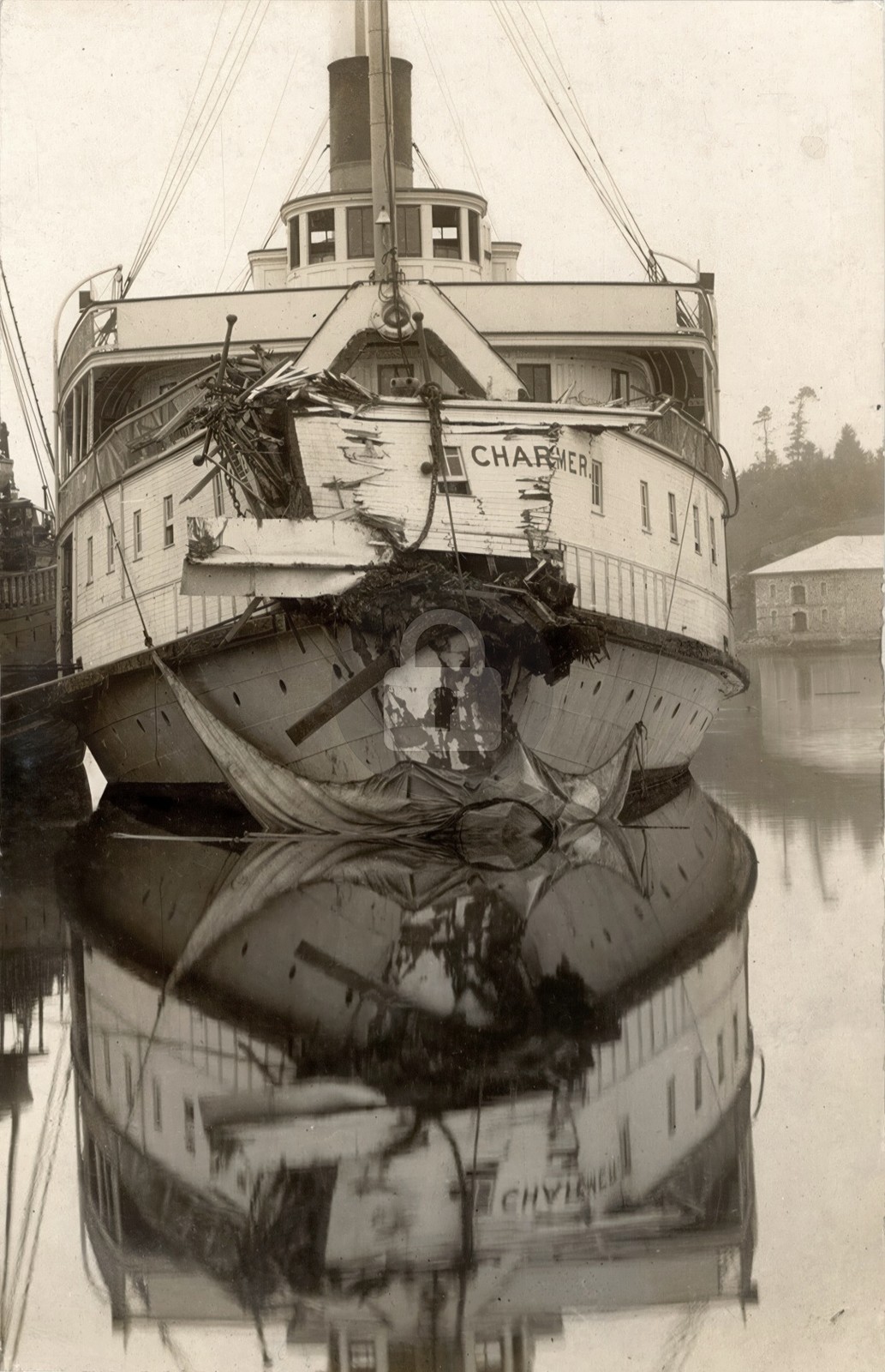 Canada BC British Columbia Shipwreck Ship SS Charmer RPPC Photo Postcard COPY Canada BC British Columbia Shipwreck Ship SS Charmer RPPC Photo Postcard COPY