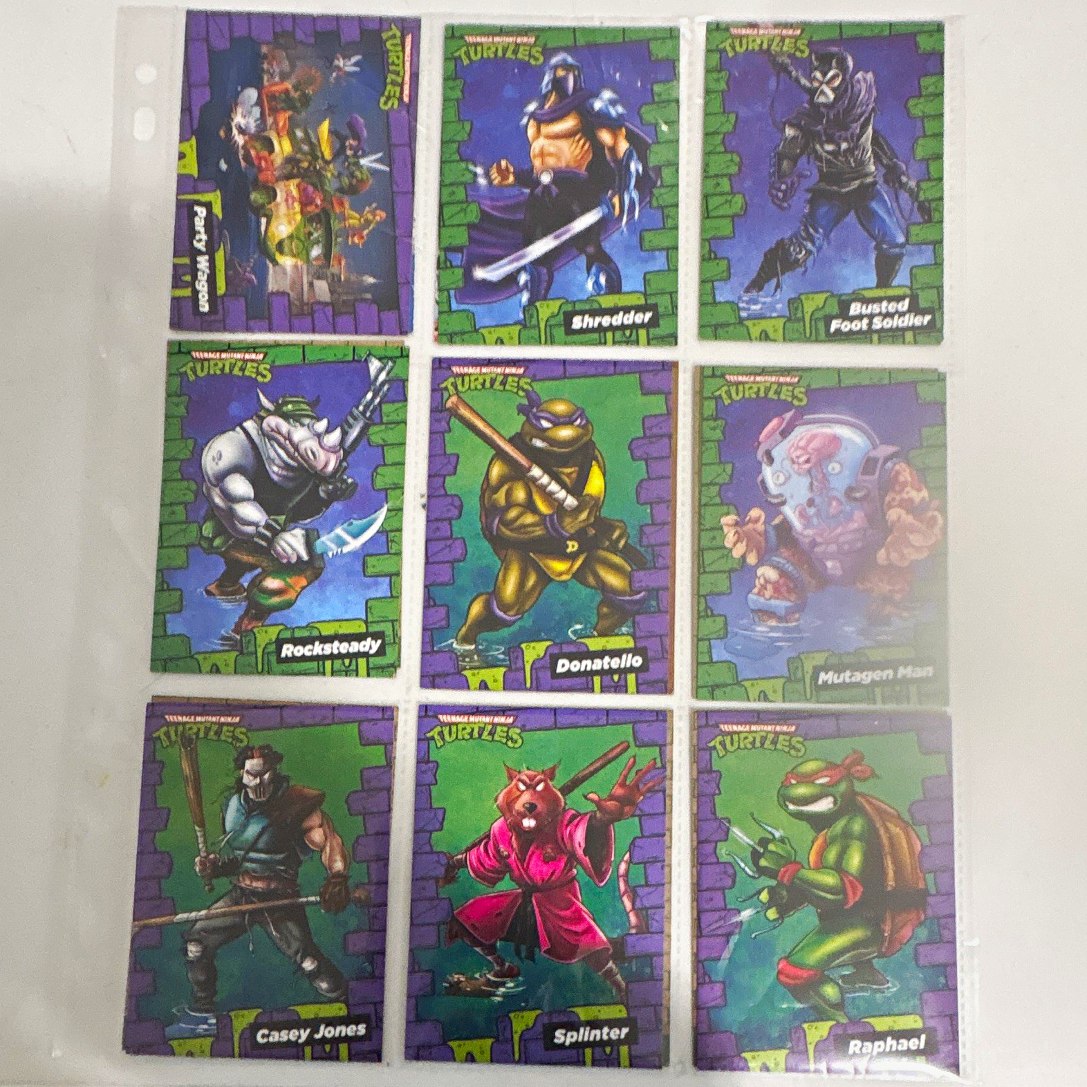 Nickelodeon TMNT Turtle Shellnanigans 18-Card Lot Shredder Donatello