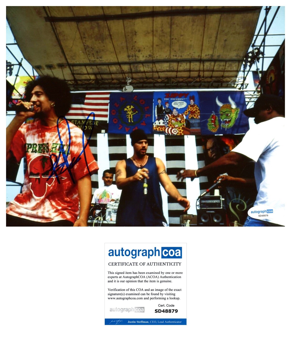 B-REAL SIGNED CYPRESS HILL 8x10 PHOTO - ACOA COA B-REAL SIGNED CYPRESS HILL 8x10 PHOTO - ACOA COA