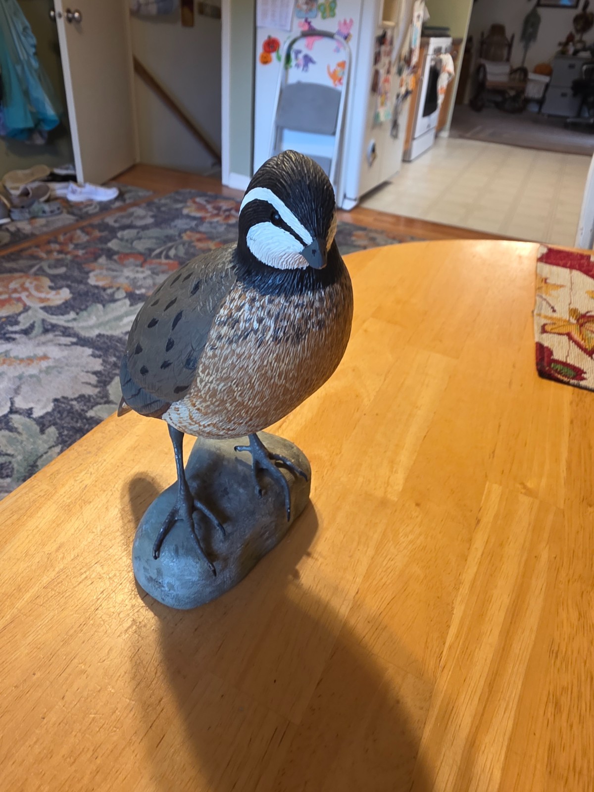 Bob White Bird Hand Carved Signed