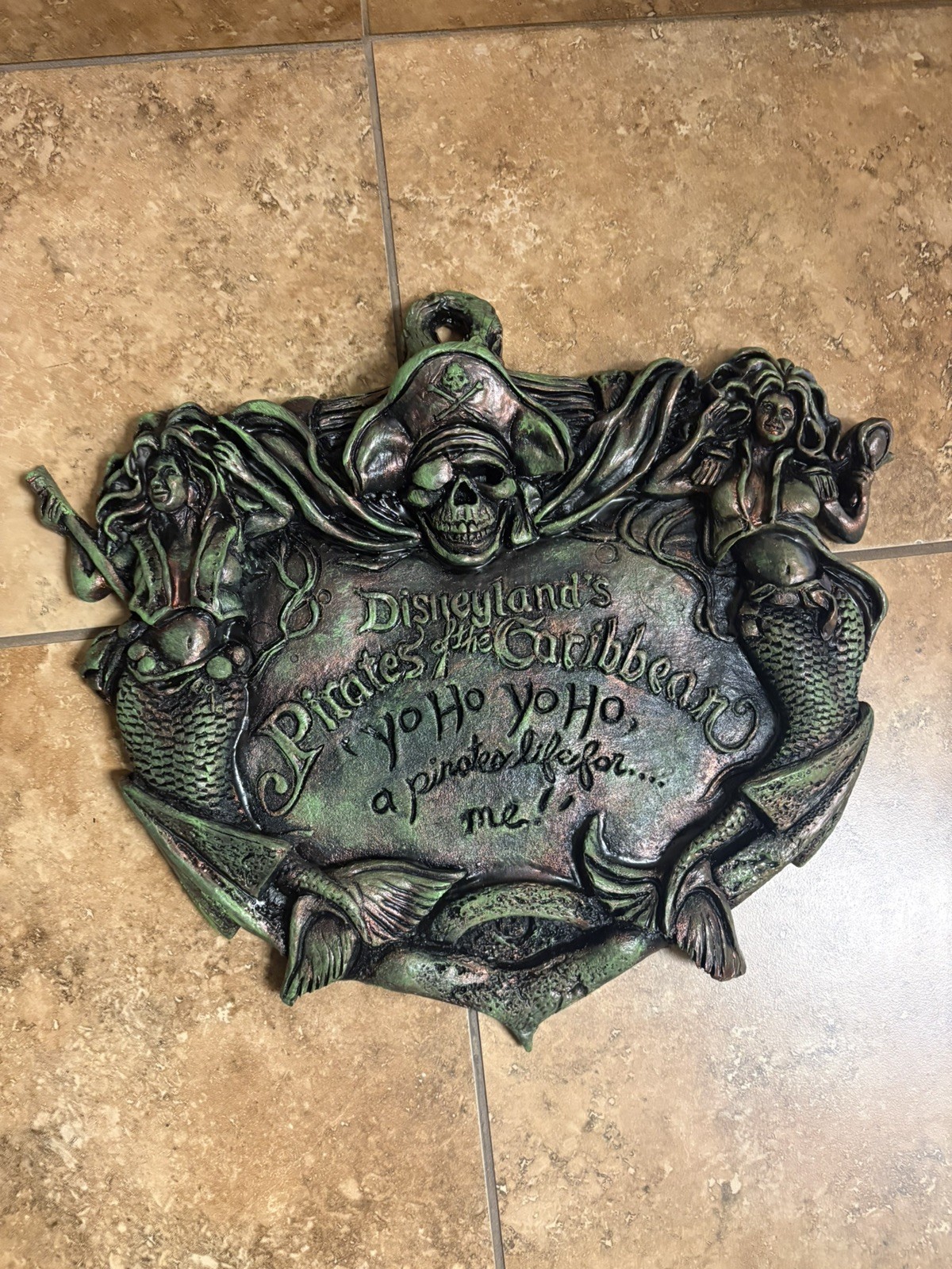 Disneyland Disney Park Pirates of the Caribbean Ride Sign Prop, Disney World 