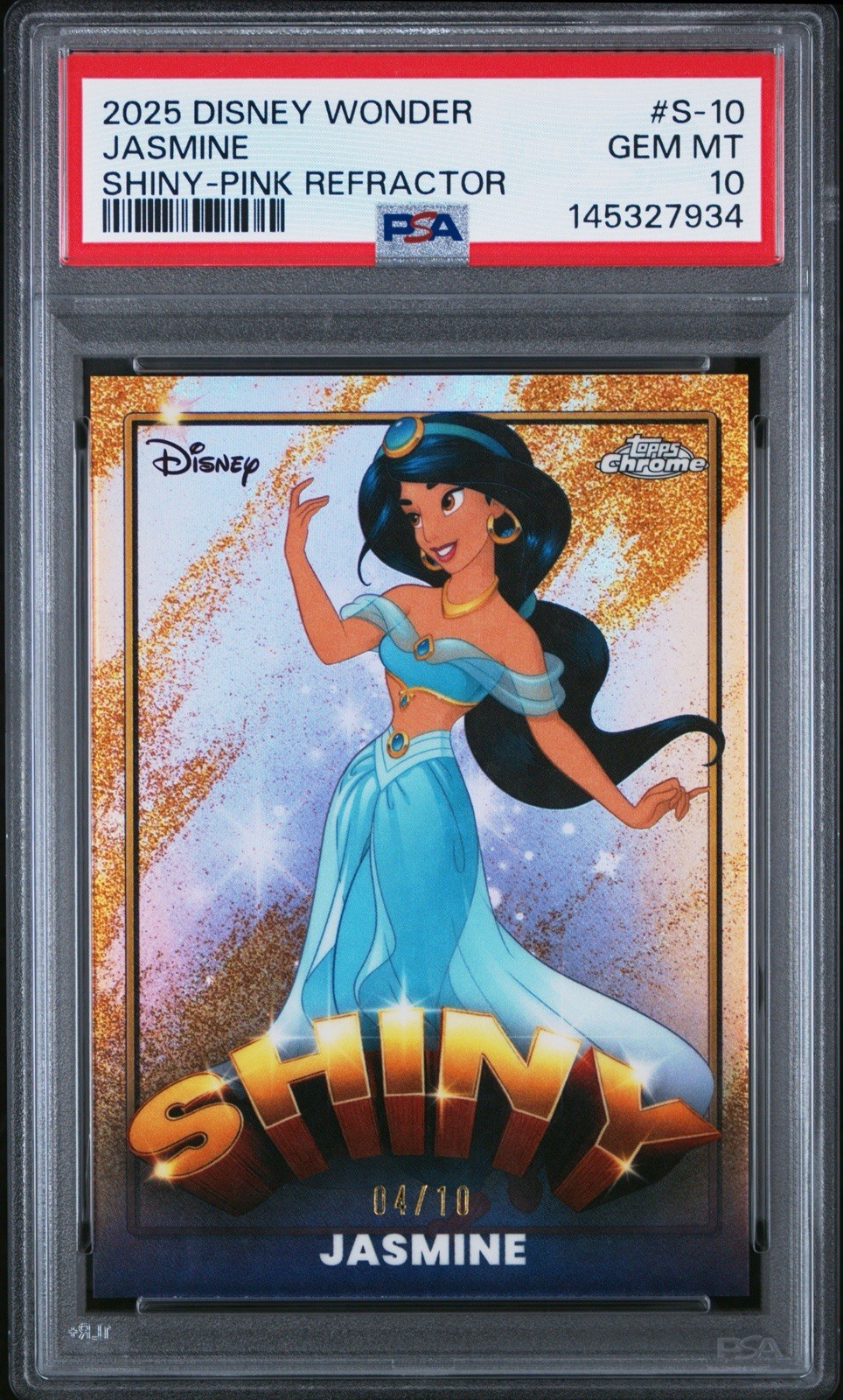 2025 Disney Wonder Jasmine Shiny-Pink Refractor 2025 Disney Wonder Jasmine Shiny-Pink Refractor