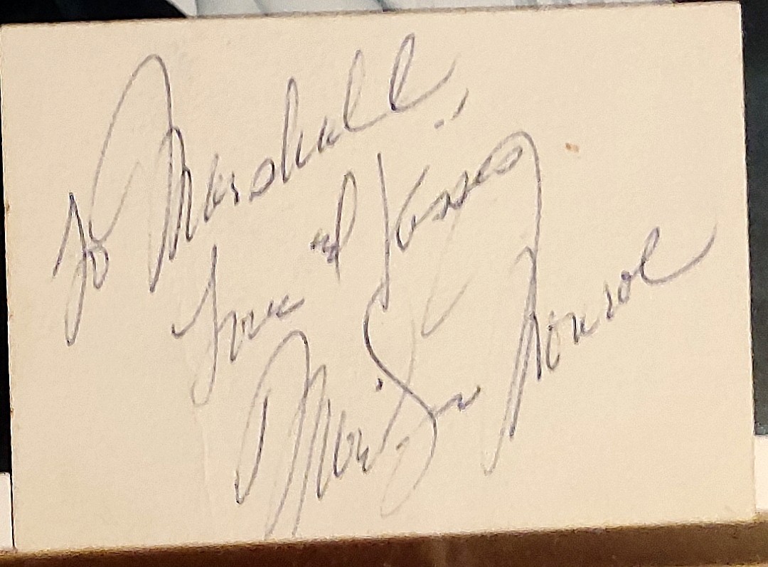 Marilyn Monroe Original Autograph Genuine Signed Autograph 100% Original COA/LOA